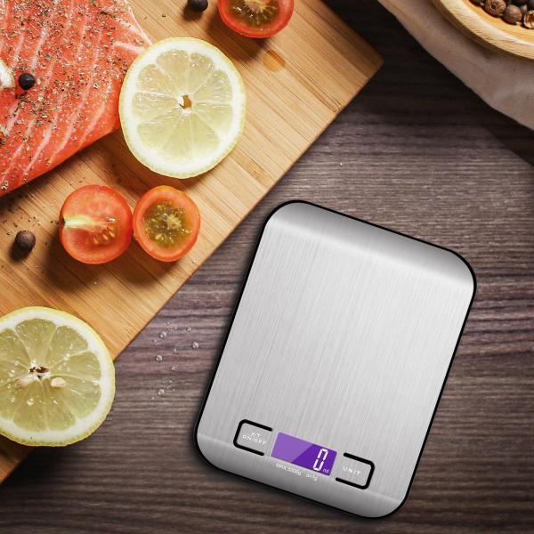 Balance électronique mini pour cuisine à domicile 5 kg de capacité écran LCD alimenté par batterie
