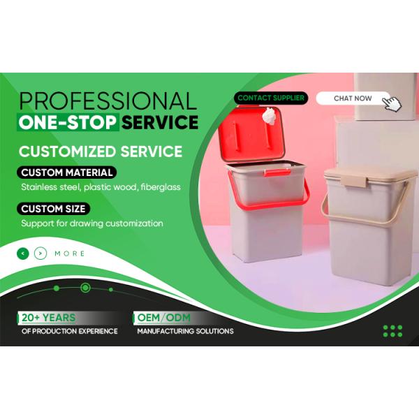 Stylish Garbage Can Portable Deodorizing Trash Bin With Handle for Reducing Odors With Washable Inner Box