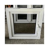 European UPVC Double Glazing Swing Casement Window 26*26 Inch Sizes Customizable PVC Window