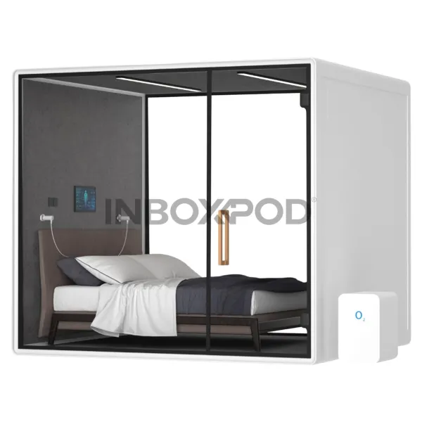 Modular Small Soundproof Sleeping Pod Double Bed Oxygen Acoustic Booths