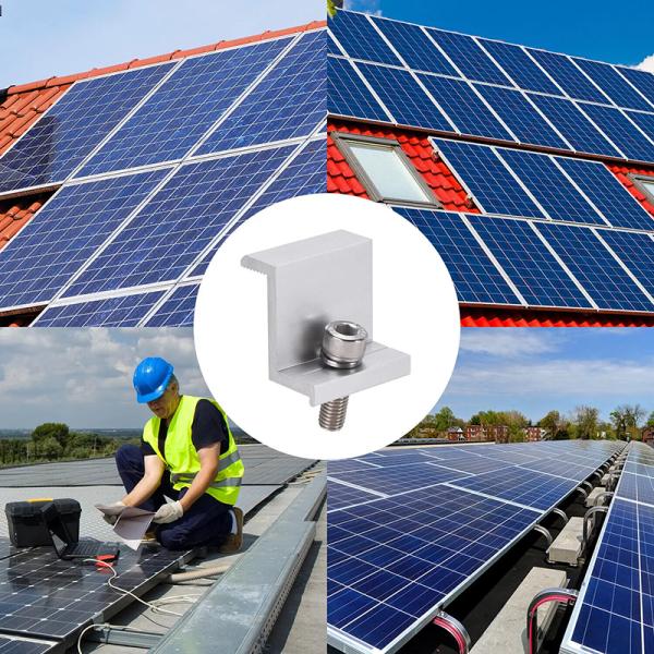Premium Solar Panel End Clamp Corrosion Resistance Photovoltaic Support Fixture