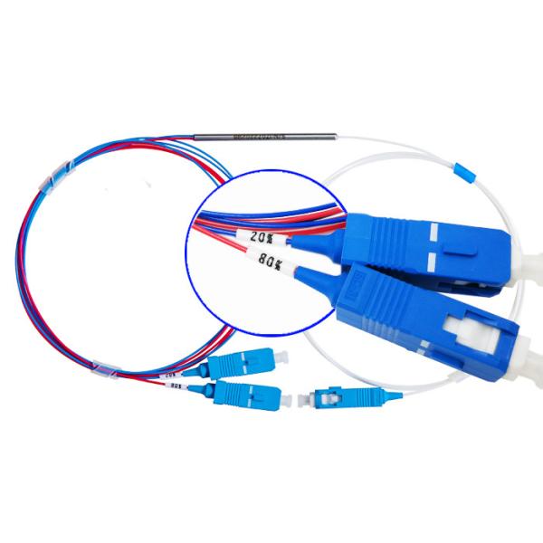 Муфта 1×2 мини 0,9 SC/UPC силы FBT 20/80 не равномерного волокна Dwdm оптически