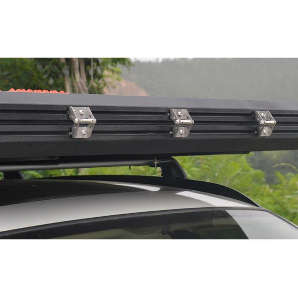 Roof Basket Outdoor Aluminum Hard Shell Roof Top Tent with LED Light Strop Cover Design
