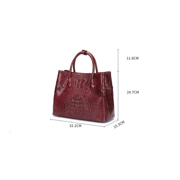Genuine crocodile leather bag for women stylish high-capacity lady's handbag cross-body bag with one shoulder