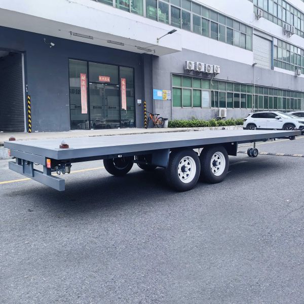 Remorques à plateau ATM 4000 kg, entièrement soudées, pour conteneurs, personnalisables