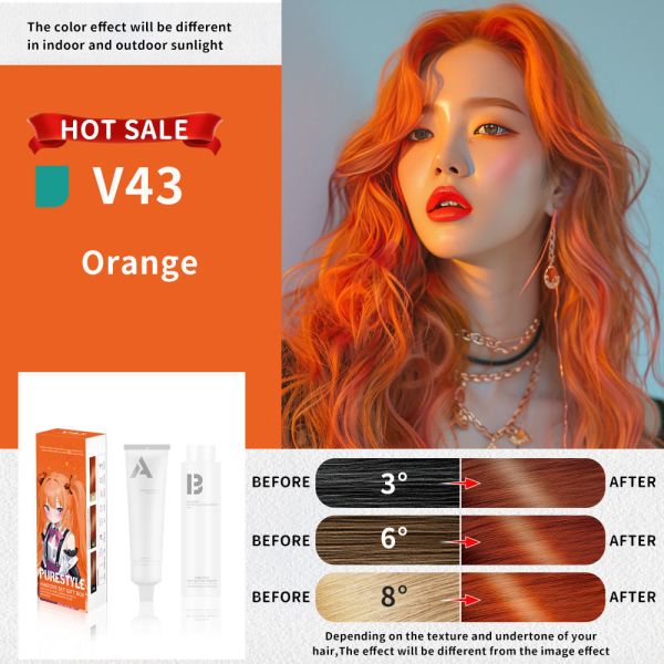Semi Permanent Hair Dye Kit Easy Home Use Cream Hair Dye OEM Wholesale Hair Dye Factory Supplier