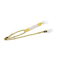 Correia ajustável da corda de Lanyard Yellow Energy Absorber Kernmantle da segurança de 1460 a de 1988mm