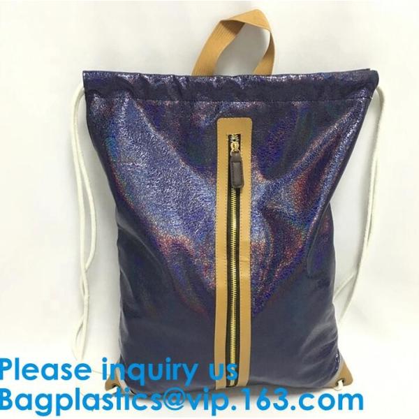 Leather Backpack Women Drawstring Bag New Travel Bag PU Backpack Women Party School Bags For Teenagers, bagease package