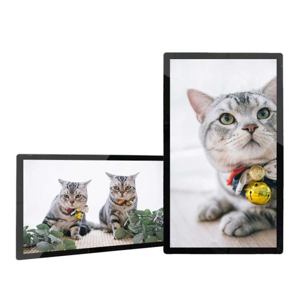 55 Inch Wall Mounted Digital Signage / Touch Screen Airport 4k Digital Signage