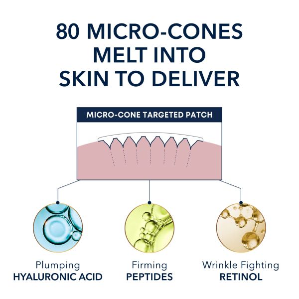 OEM Logo Dissolving Microneedle Forehead Patch Hydro Face Patches For Wrinkles