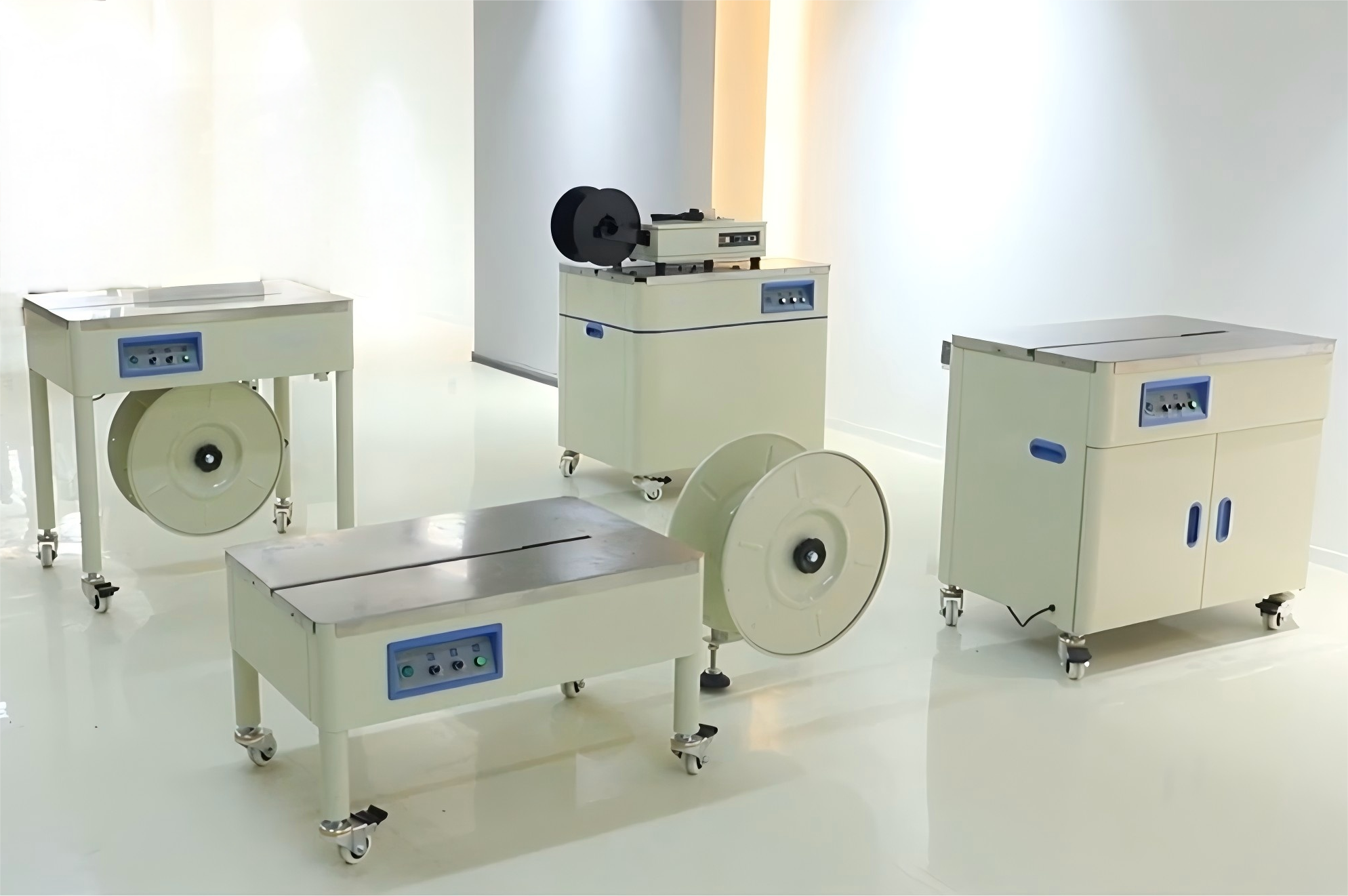 Semi-Automatic Electric High Productivity Durable Strapping Machine for Packaging