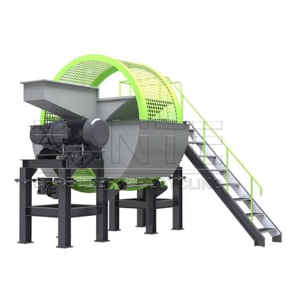 Double Shaft Shredder Rubber Tyre Shredding Machine Industrial Waste Tyre Shredder Scrap Car Truck Tire Shredder Machine