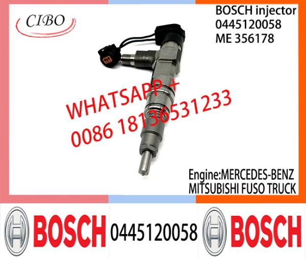 Conjunto original 0445120058 ME356178 do injetor de combustível ME356178 de BOSCH 0445120058 para o CAMINHÃO de MERCEDES-BENZ/MITSUBISHI FUSO