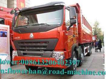 HOWO 8X4 Large Power Heavy Duty Dump Truck Tipper Trailer One Sleeper 51 - 60t