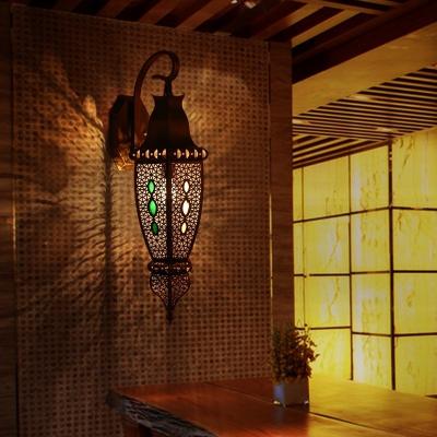 LED Waterproof Black Vintage Copper Wall Light Arab Muslim Style