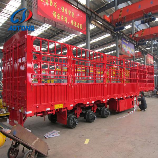 3 оси 60 тонн грузовик открытый грузовой плоскостроительный козырь ограждение полуприцеп с JOST 2