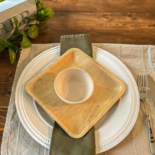 6 дюймов 8 дюймов плиты лист ладони ареки 10 дюймов устранимые