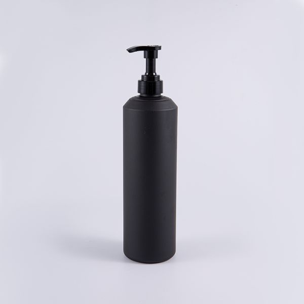 White And Black Soft Touch Round Large Size 1000ml PE Cleansing Pump Bottle