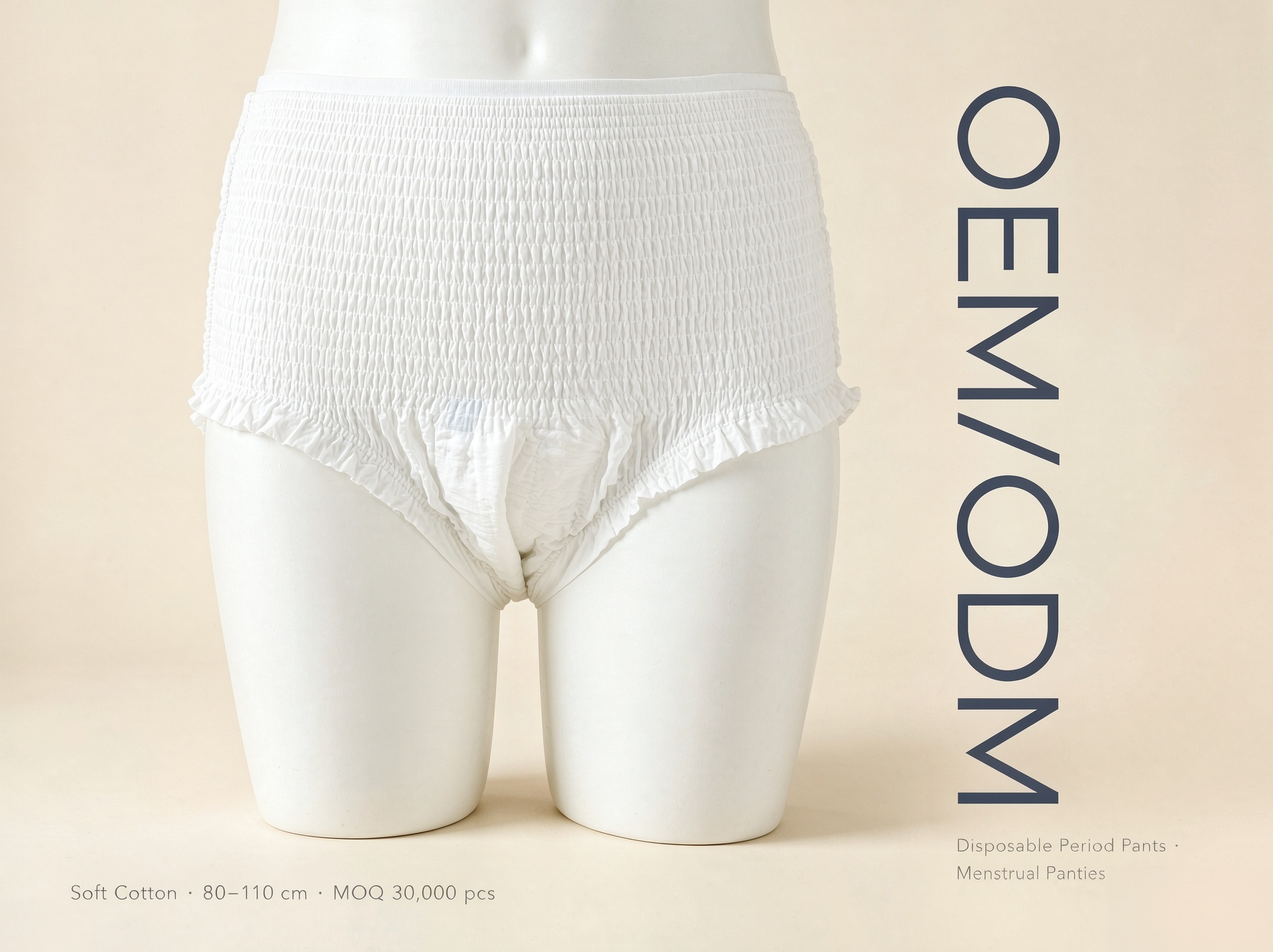 Overnight Absorbent Period Panties Offering High capacity Polymer Core Instantly Absorbs Locks Fluid Away Leak Protection