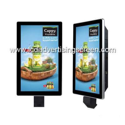 O Signage varejo do supermercado indica o monitor de Android Wifi LCD com sistema de pagamento do varredor de QR