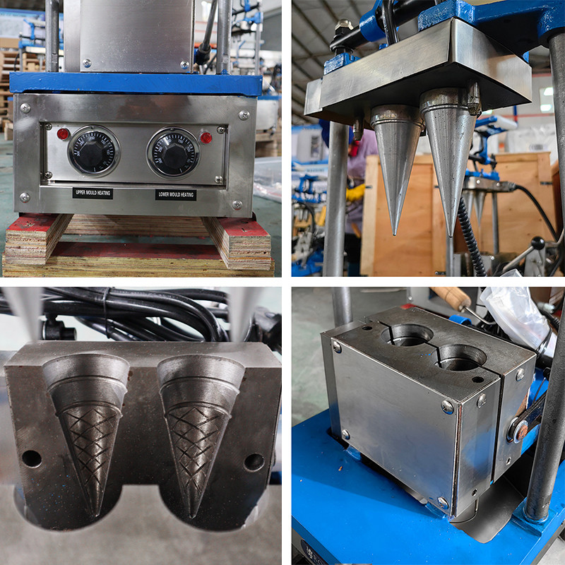 Multifunctional Automated Crinkle Cookie Machinery Edible Coffee Cup Making Machine for Sale