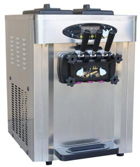Tensão macia 60hz da máquina do gelado do leite de três sabores para o restaurante