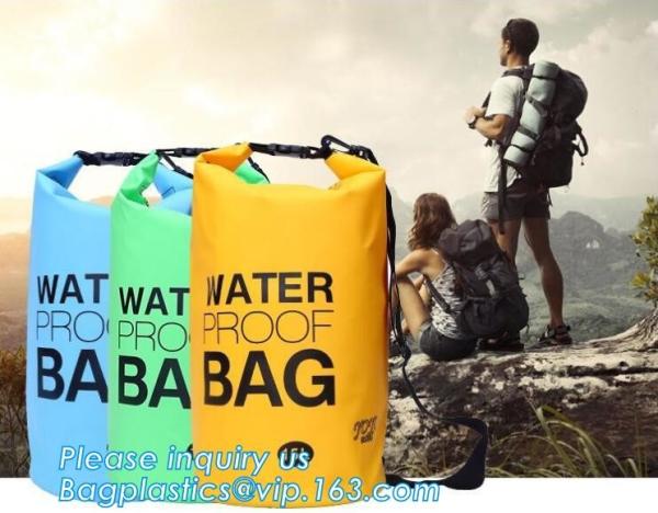 Outdoor Polyester PVC Ocean Pack Waterproof Dry Bag, Waterproof Bag With Shoulder , backpack dry bag for Camping ,Custom