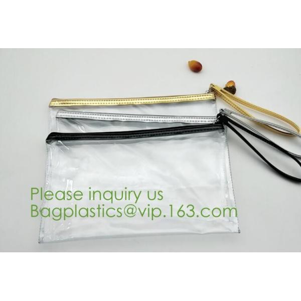 Zipper Pvc Zipper Bags For Make-up Brushes Sets,Eco Friendly clear plastic EVA PVC black zipper Cosmetic Bag eco frinedl