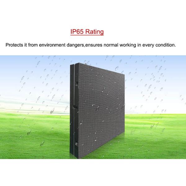 P8 Advertising Outdoor Fixed LED Display , IP65 High Brightness LED Panel Steel