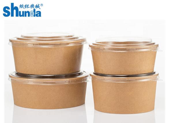 Produto produtos de papel descartáveis para leva embora o PLA da salada revestiu Eco amigável