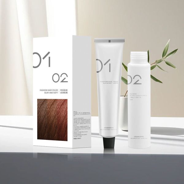 Kit de coloration capillaire semi-permanente au peroxyde sans ammoniaque pour la maison