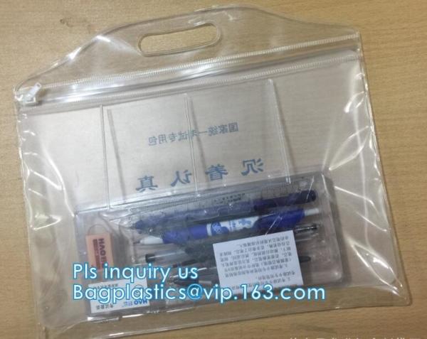 PVC EVA vinyl slider top zipper bag for skin care sets, Holographic Laser PVC Slider Zipper Hand Bag For Summer, bottom