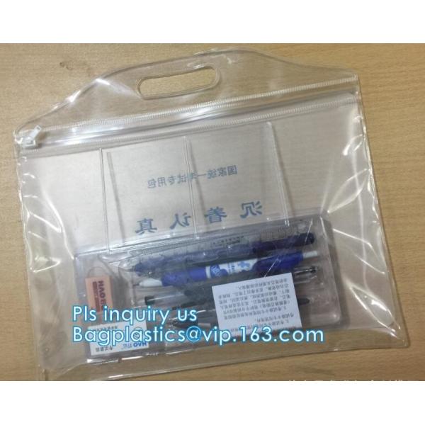 Cosmetic K Clear Bubble Bags/Hot Sale Slider Zipper Bag, Slider Hook Hanging Zipper Bag, Slider Zipper PVC Pencil