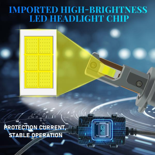 2 Copper 125W White Light H1 H4 H7 H8 H11 Universal Auto Headlight Bulb