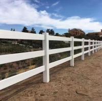 3 rieles Vinyl de trabajo pesado cerca, Caballo Pvc de la granja cerca 1.2m de altura