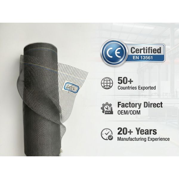 Fiberglass Bug Screen Mesh Roll for Home/Patio – Insect Protection, Factory Direct, Custom Width for Bulk Orders
