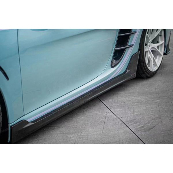 Lake Blue GTS Porsche Body Kit 718 Side Skirt 2017 - 2019 Bumper Spoiler