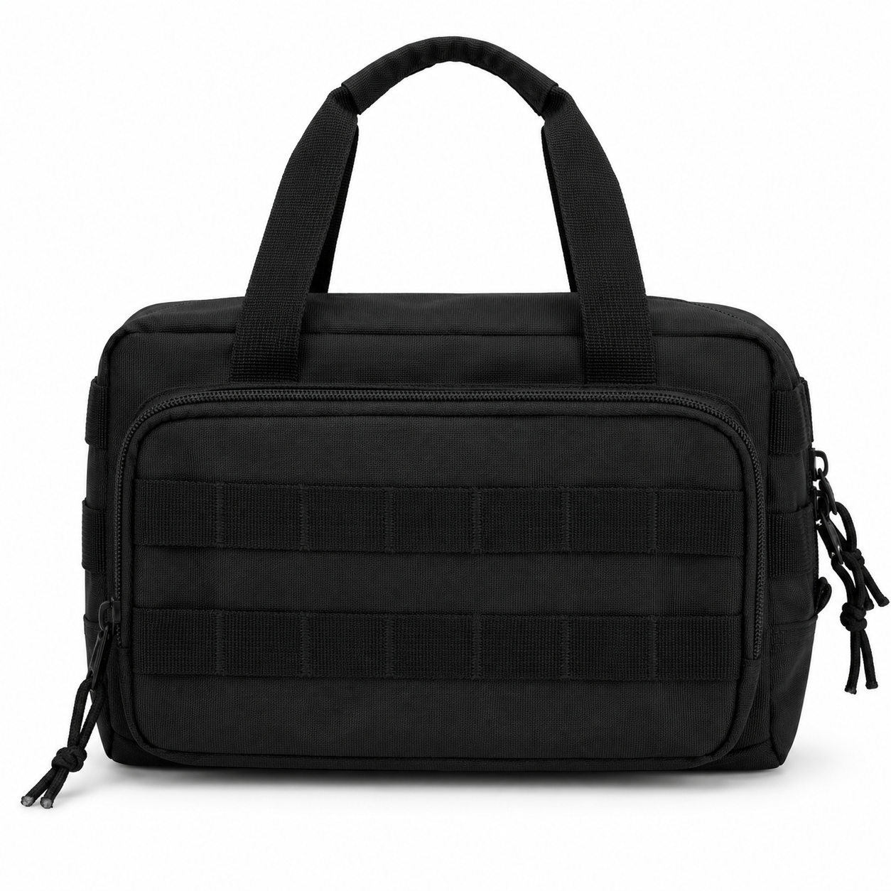 12-Inch Heavy Duty Tool Bag, Tactical Work Gear & Car Tool Organizer for Mechanics, Electricians, Carpenters, Plumbers and Builders, Black