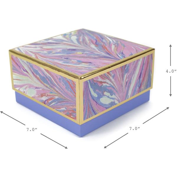 3D Design Weddings Embossed Recycled Paper Gift Boxes