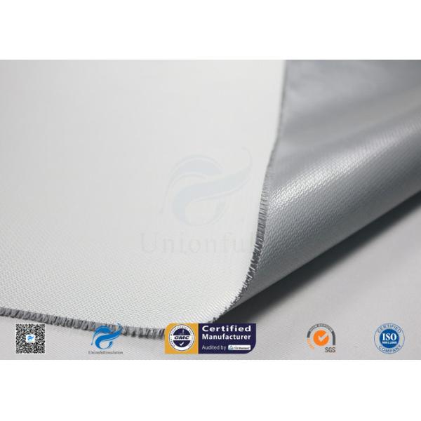 One Side Silver Silicone Coated Fiberglass Fabric For Fire Prevention