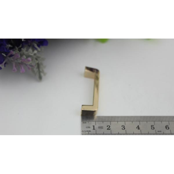 Bag accessories nickel color 31 mm zinc alloy metal arch bridge with hanging plating