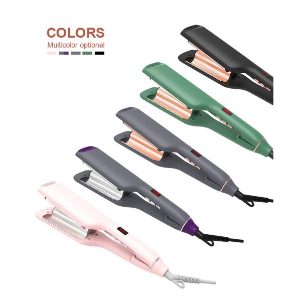 PTC electric Two Barrel Curling Wand , Ceramic 2 Barrel Hair Curler