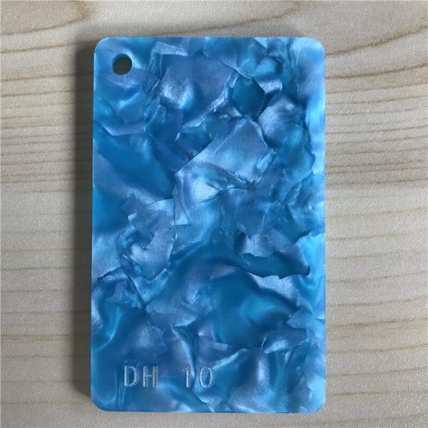 GV decorativo das folhas acrílicas azuis plásticas da pérola de 2.5-15mm para a placa de corte