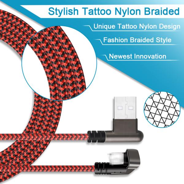 Mobile Fast Charging USB Cable For iphone 7 charger Red Color CE FCC ROHS