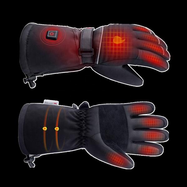 Luvas calorosos recarregáveis unisex elétricas 2200mA impermeáveis