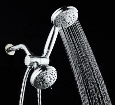 Combo shower heads 3 way 2 in 1 shower head full chrome high pressure 5 functions shower head