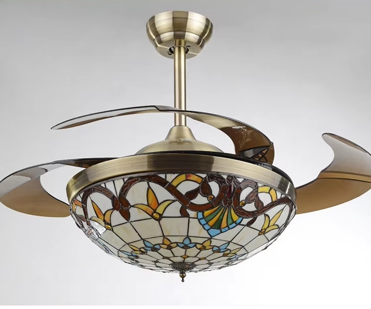 JYLIGHTING Азиатский Fumat круглый 42inch 36W светодиодный потолочный вентилятор со светом 220В