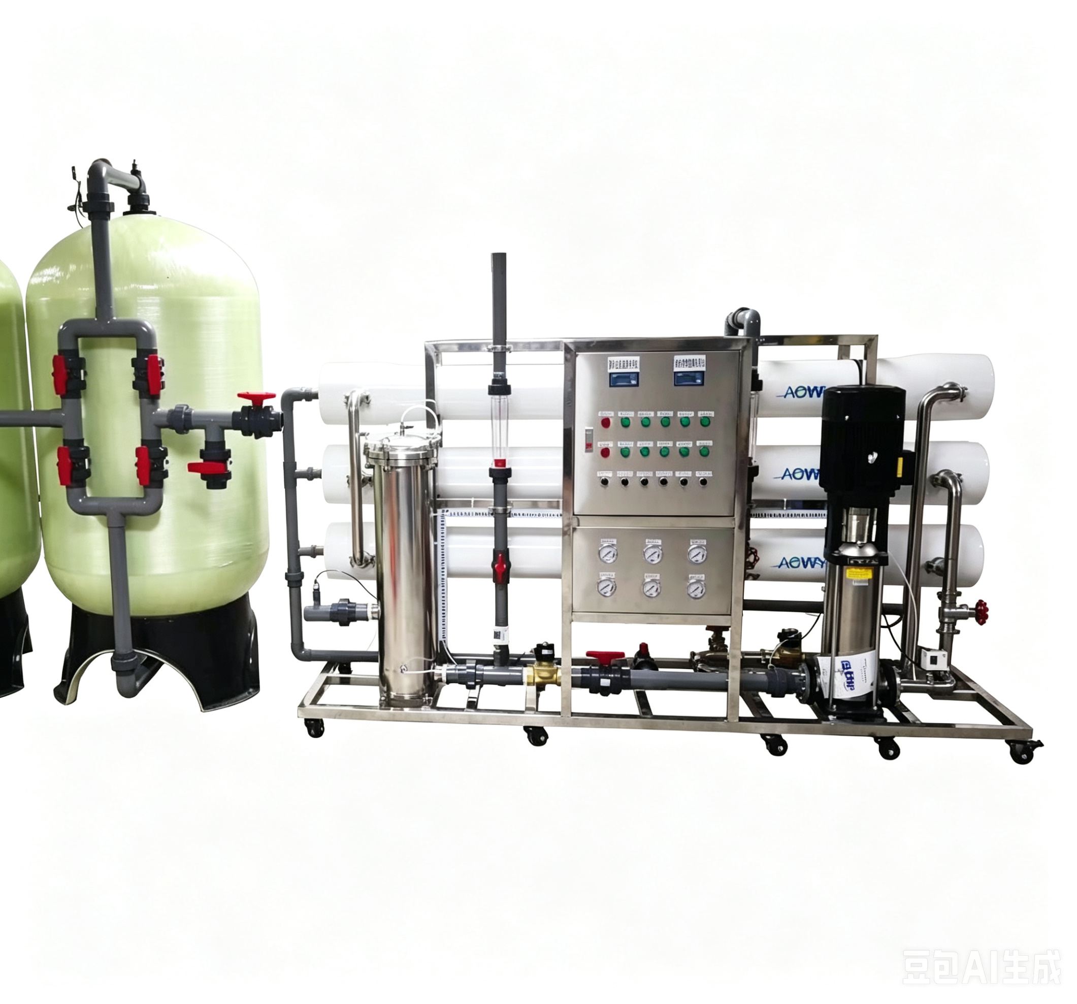 Compact Reverse Osmosis System with 3 Tons/Hour Water Production Conforming to Drinking Water Standards
