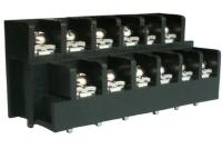 Bloco terminal de barreira preto 20A 300V 4*2P-16*2P para iluminação elétrica e automação