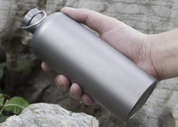 Ultralight Titanium Camping Parts Titanium Drink Bottle 600ml With Titanium Lid